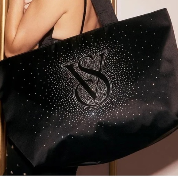 Victorias Secret Shine Tote Bag 2024 Black Friday sequins bling new Victoria’s - Picture 2 of 10